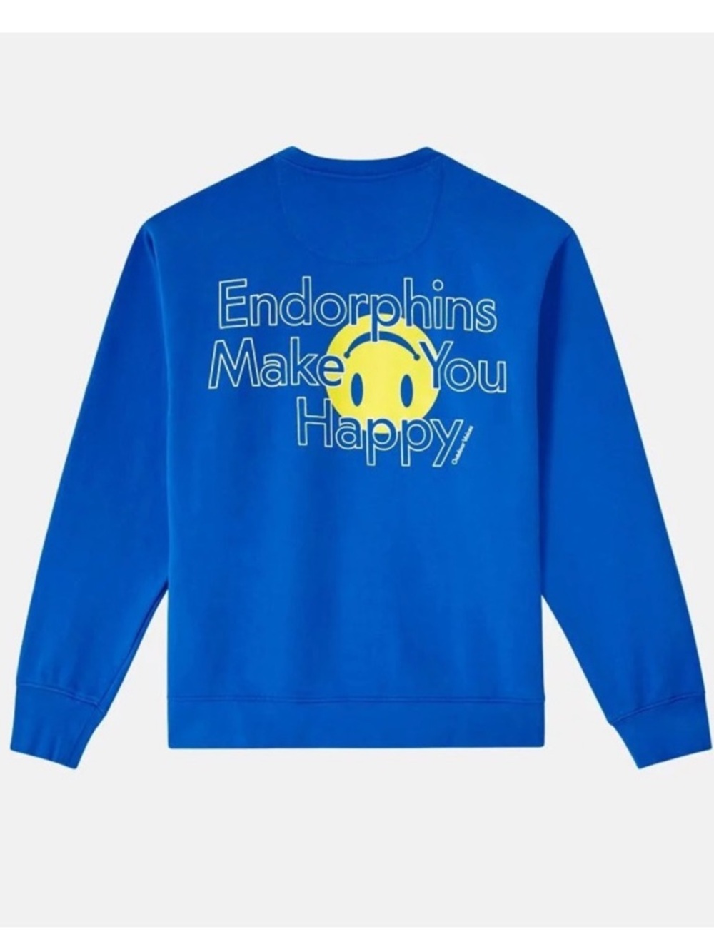 Outdoor Voices Women’s Blue Graphic Sweatshirt "Endorphins Make You Happy" XS S